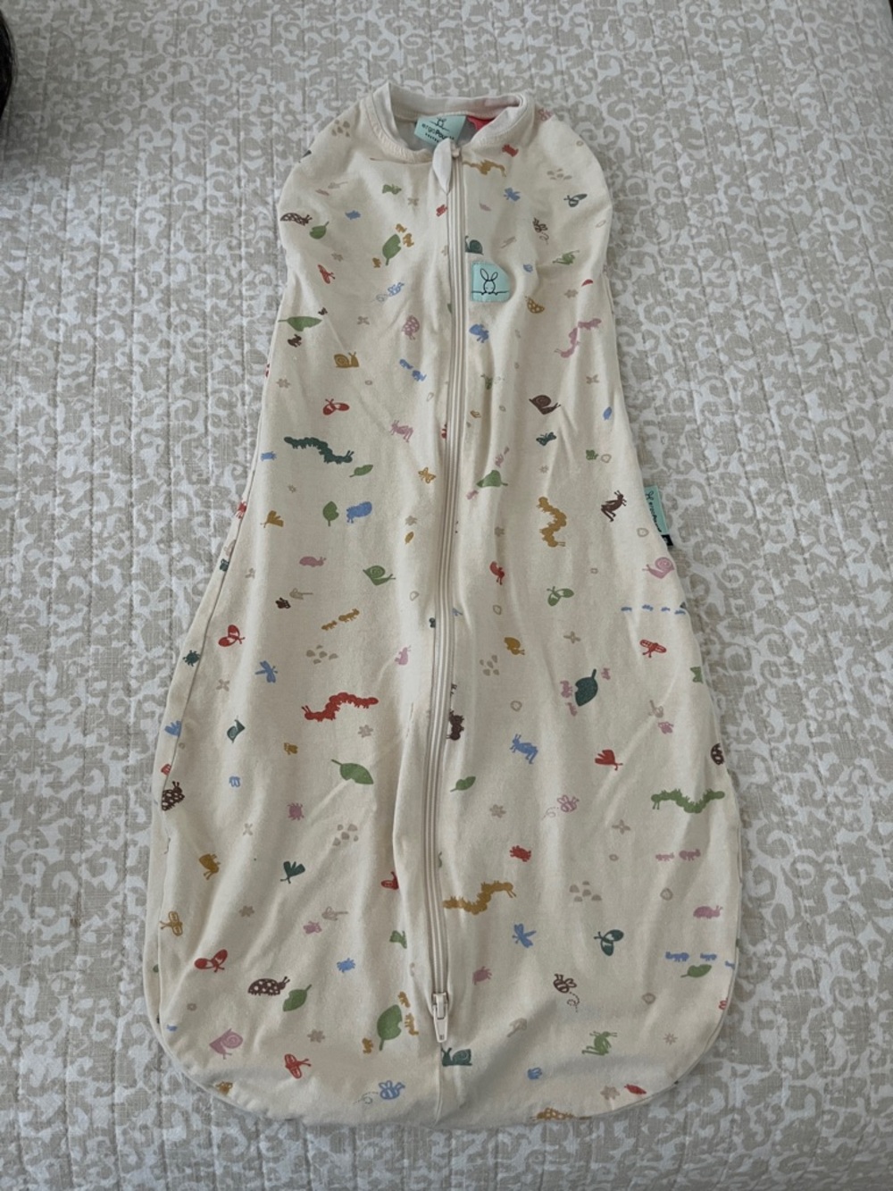 Baby Sleep Sack - Cream Multi Animal Print Zipper Pajama